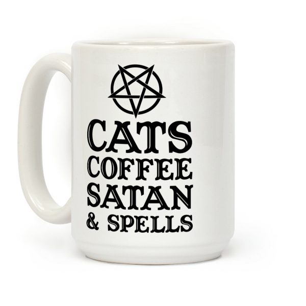 Cats Coffee Satan & Spells Coffee Mug Cats Coffee Satan & Spells Coffee Mug