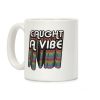 Caught A Vibe Retro Rainbow Coffee Mug