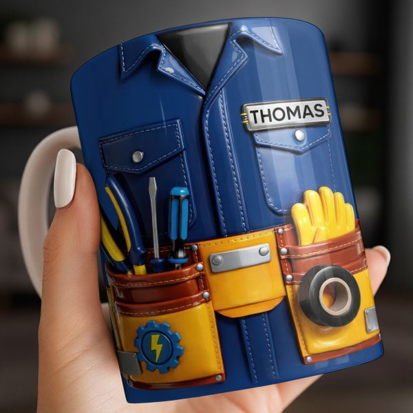 Celebrate Craftsmanship With Tool Belt Design - Personalized Custom Coffee Mug - JBS093_MG Celebrate Craftsmanship With Tool Belt Design - Personalized Custom Coffee Mug - JBS093_MG