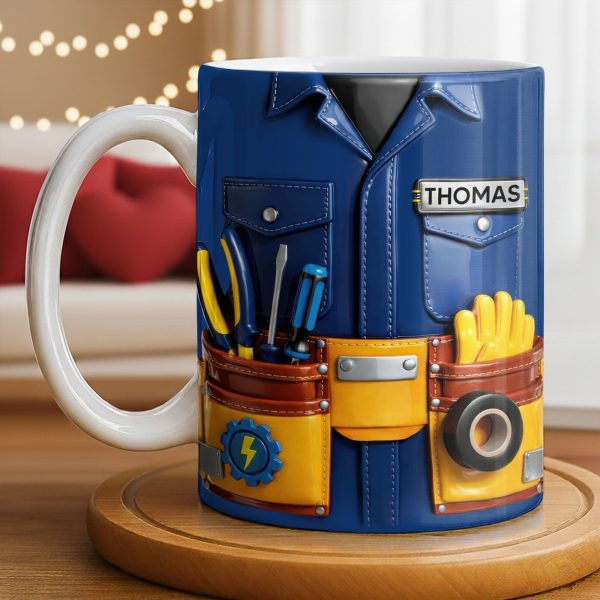 Celebrate Craftsmanship With Tool Belt Design - Personalized Custom Coffee Mug - JBS093_MG Celebrate Craftsmanship With Tool Belt Design - Personalized Custom Coffee Mug - JBS093_MG