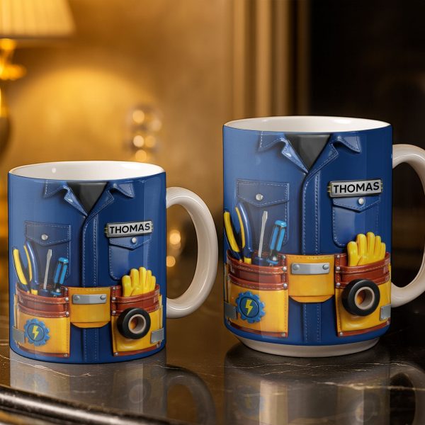 Celebrate Craftsmanship With Tool Belt Design - Personalized Custom Coffee Mug - JBS093_MG Celebrate Craftsmanship With Tool Belt Design - Personalized Custom Coffee Mug - JBS093_MG