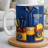 Celebrate Craftsmanship With Tool Belt Design - Personalized Custom Coffee Mug - JBS093_MG Celebrate Craftsmanship With Tool Belt Design - Personalized Custom Coffee Mug - JBS093_MG