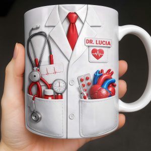 Celebrate Dedication And Care With Custom Doctor Themed Mug - Personalized Custom Coffee Mug - DOC084_MG