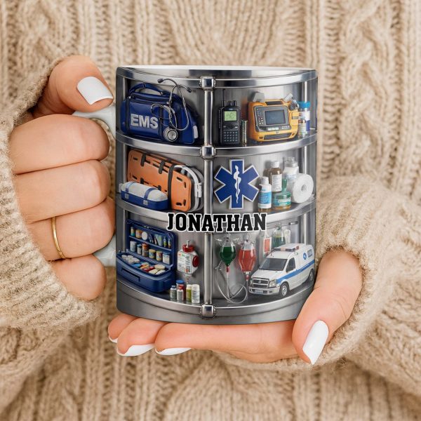 Celebrate Everyday Heroes With EMS Tools And Ambulance - Personalized Custom Coffee Mug - JBS122_MG Celebrate Everyday Heroes With EMS Tools And Ambulance - Personalized Custom Coffee Mug - JBS122_MG