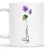 Celebrate Everyday Moments Violet Flowers Touch - Personalized Custom Coffee Mug - CPL020_MG Celebrate Everyday Moments Violet Flowers Touch - Personalized Custom Coffee Mug - CPL020_MG