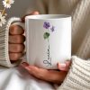 Celebrate Everyday Moments Violet Flowers Touch - Personalized Custom Coffee Mug - CPL020_MG Celebrate Everyday Moments Violet Flowers Touch - Personalized Custom Coffee Mug - CPL020_MG