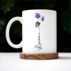 Celebrate Everyday Moments Violet Flowers Touch - Personalized Custom Coffee Mug - CPL020_MG Celebrate Everyday Moments Violet Flowers Touch - Personalized Custom Coffee Mug - CPL020_MG