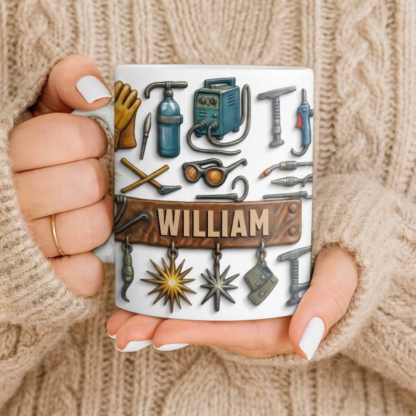 Celebrate Experience And Craftsmanship With Tools And Welding Equipment - Personalized Custom Coffee Mug - JBS082_MG Celebrate Experience And Craftsmanship With Tools And Welding Equipment - Personalized Custom Coffee Mug - JBS082_MG