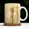 Celebrate Faith and Devotion, Bishop and Cross - Personalized Custom Coffee Mug - FTH084_MG Celebrate Faith and Devotion, Bishop and Cross - Personalized Custom Coffee Mug - FTH084_MG