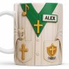 Celebrate Faith And Inspiration With Christian Symbols - Personalized Custom Coffee Mug - FTH100_MG