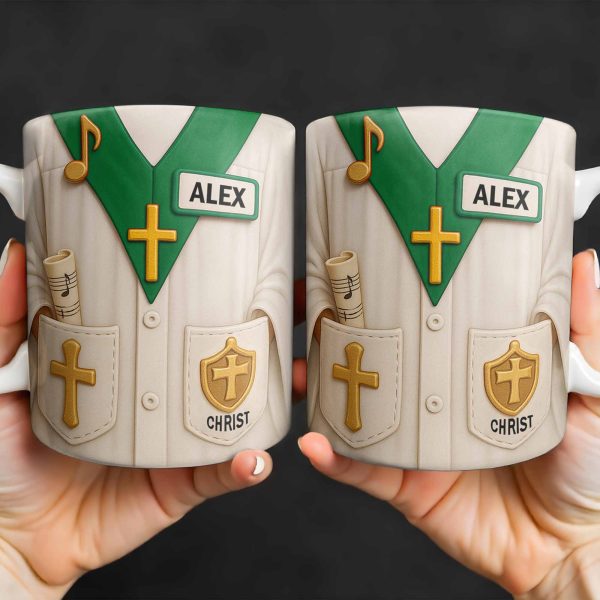 Celebrate Faith And Inspiration With Christian Symbols - Personalized Custom Coffee Mug - FTH100_MG