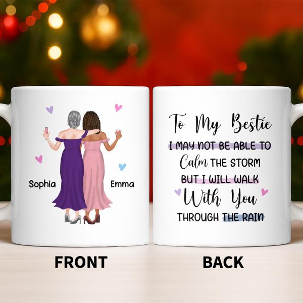 Celebrate Friendship With Elegant Dresses And Toasts - Personalized Custom Coffee Mug - BST522_MG Celebrate Friendship With Elegant Dresses And Toasts - Personalized Custom Coffee Mug - BST522_MG