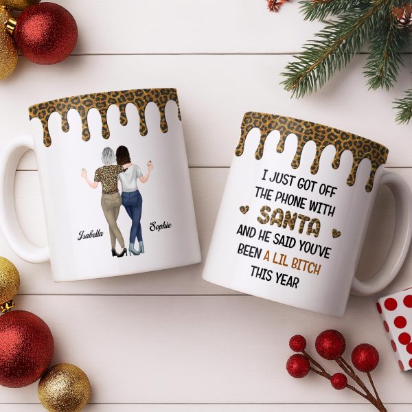 Celebrate Friendship With Stylish Besties Leopard Print - Personalized Custom Coffee Mug - BST508_MG Celebrate Friendship With Stylish Besties Leopard Print - Personalized Custom Coffee Mug - BST508_MG
