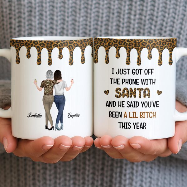 Celebrate Friendship With Stylish Besties Leopard Print - Personalized Custom Coffee Mug - BST508_MG Celebrate Friendship With Stylish Besties Leopard Print - Personalized Custom Coffee Mug - BST508_MG