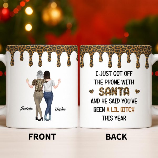 Celebrate Friendship With Stylish Besties Leopard Print - Personalized Custom Coffee Mug - BST508_MG Celebrate Friendship With Stylish Besties Leopard Print - Personalized Custom Coffee Mug - BST508_MG