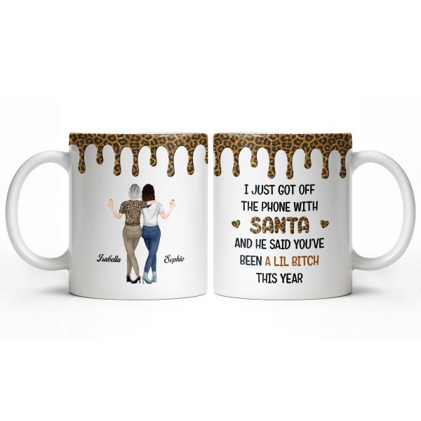 Celebrate Friendship With Stylish Besties Leopard Print - Personalized Custom Coffee Mug - BST508_MG Celebrate Friendship With Stylish Besties Leopard Print - Personalized Custom Coffee Mug - BST508_MG