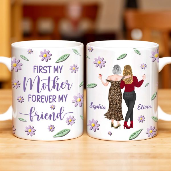 Celebrate Friendship With Stylish Ladies And Flowers - Personalized Custom Coffee Mug - MOM053_MG Celebrate Friendship With Stylish Ladies And Flowers - Personalized Custom Coffee Mug - MOM053_MG