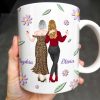 Celebrate Friendship With Stylish Ladies And Flowers - Personalized Custom Coffee Mug - MOM053_MG Celebrate Friendship With Stylish Ladies And Flowers - Personalized Custom Coffee Mug - MOM053_MG