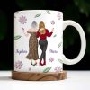 Celebrate Friendship With Stylish Ladies And Flowers - Personalized Custom Coffee Mug - MOM053_MG Celebrate Friendship With Stylish Ladies And Flowers - Personalized Custom Coffee Mug - MOM053_MG