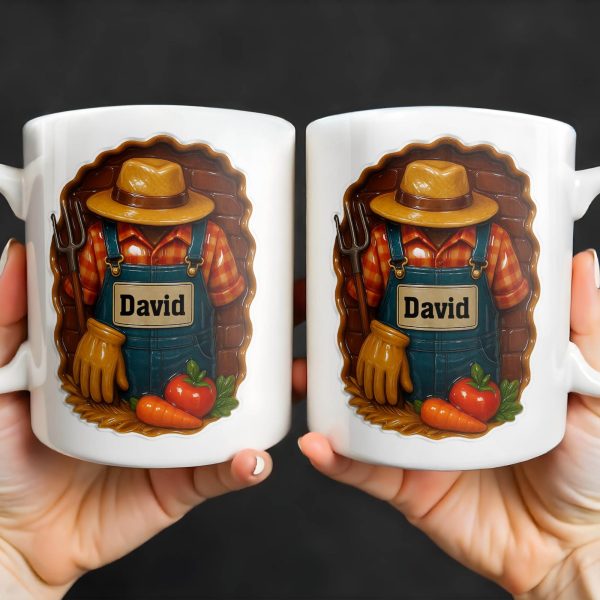 Celebrate Gardening Love With Gardening Tools and Vegetables Design - Personalized Custom Coffee Mug - FAM369_MG Celebrate Gardening Love With Gardening Tools and Vegetables Design - Personalized Custom Coffee Mug - FAM369_MG