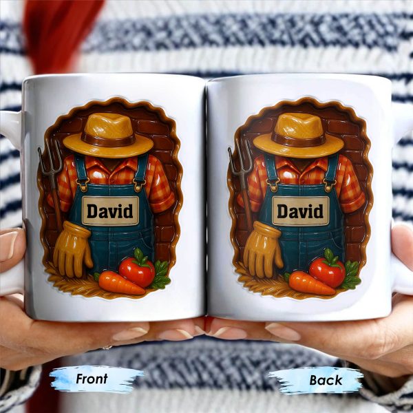 Celebrate Gardening Love With Gardening Tools and Vegetables Design - Personalized Custom Coffee Mug - FAM369_MG Celebrate Gardening Love With Gardening Tools and Vegetables Design - Personalized Custom Coffee Mug - FAM369_MG