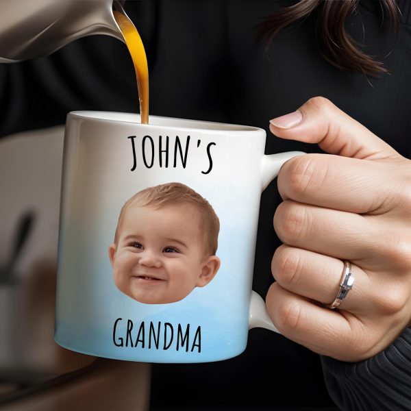 Celebrate Grandmotherhood With A Personalized Smile Mug - Personalized Custom Coffee Mug - KID014_MG