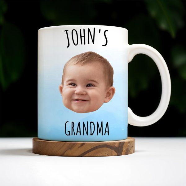 Celebrate Grandmotherhood With A Personalized Smile Mug - Personalized Custom Coffee Mug - KID014_MG