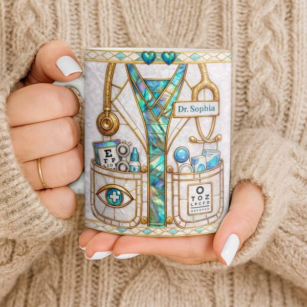 Celebrate Healthcare Professional With Medical Instruments - Personalized Custom Coffee Mug - DOC101_MG Celebrate Healthcare Professional With Medical Instruments - Personalized Custom Coffee Mug - DOC101_MG