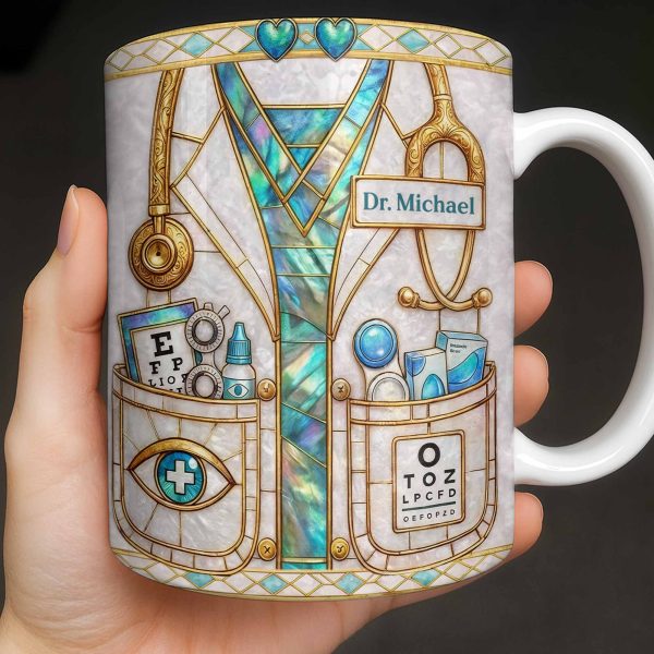 Celebrate Healthcare Professional With Medical Instruments - Personalized Custom Coffee Mug - DOC101_MG Celebrate Healthcare Professional With Medical Instruments - Personalized Custom Coffee Mug - DOC101_MG
