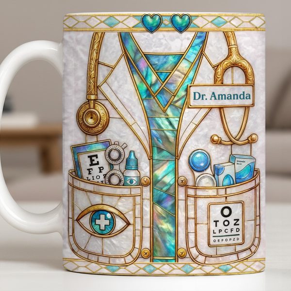 Celebrate Healthcare Professional With Medical Instruments - Personalized Custom Coffee Mug - DOC101_MG Celebrate Healthcare Professional With Medical Instruments - Personalized Custom Coffee Mug - DOC101_MG