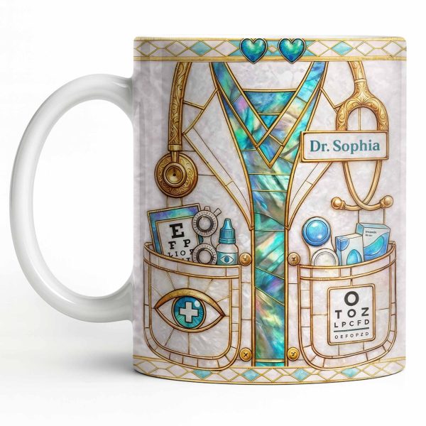 Celebrate Healthcare Professional With Medical Instruments - Personalized Custom Coffee Mug - DOC101_MG Celebrate Healthcare Professional With Medical Instruments - Personalized Custom Coffee Mug - DOC101_MG