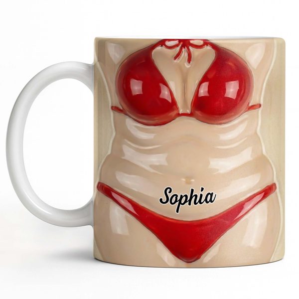 Celebrate Holiday Cheer With A Festive Santa Mug - Personalized Custom Coffee Mug - WIF062_MG Celebrate Holiday Cheer With A Festive Santa Mug - Personalized Custom Coffee Mug - WIF062_MG