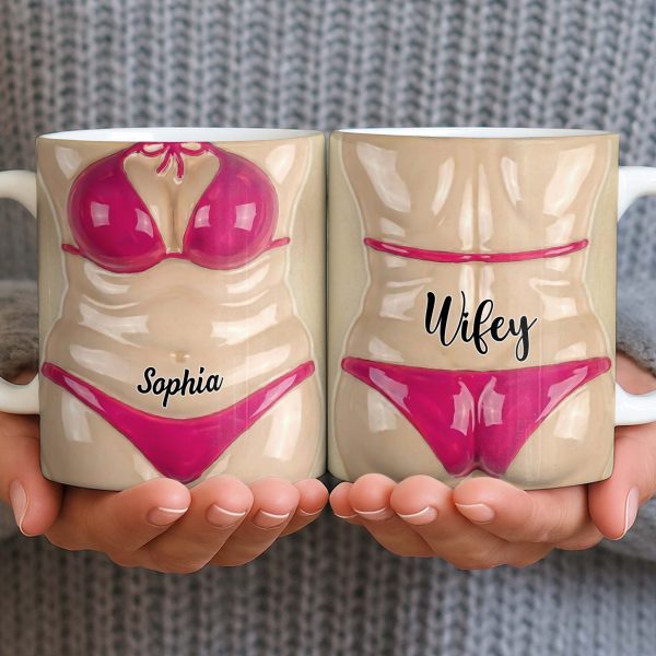 Celebrate Holiday Cheer With A Festive Santa Mug - Personalized Custom Coffee Mug - WIF062_MG Celebrate Holiday Cheer With A Festive Santa Mug - Personalized Custom Coffee Mug - WIF062_MG