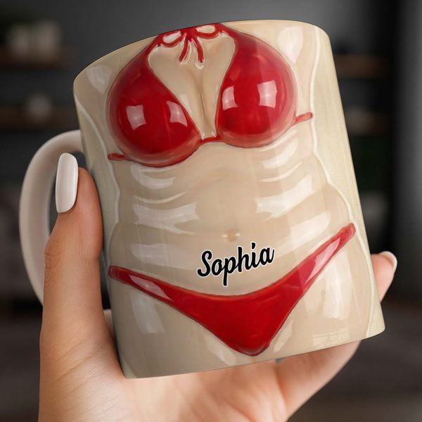 Celebrate Holiday Cheer With A Festive Santa Mug - Personalized Custom Coffee Mug - WIF062_MG Celebrate Holiday Cheer With A Festive Santa Mug - Personalized Custom Coffee Mug - WIF062_MG