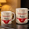 Celebrate Holiday Cheer With A Festive Santa Mug - Personalized Custom Coffee Mug - WIF062_MG Celebrate Holiday Cheer With A Festive Santa Mug - Personalized Custom Coffee Mug - WIF062_MG