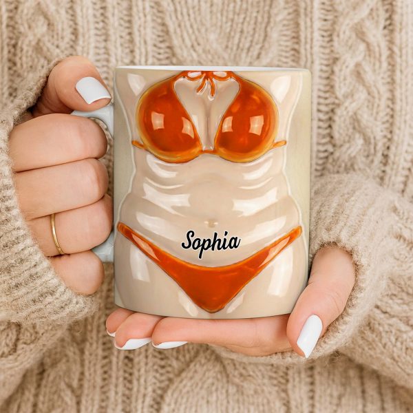 Celebrate Holiday Cheer With A Festive Santa Mug - Personalized Custom Coffee Mug - WIF062_MG Celebrate Holiday Cheer With A Festive Santa Mug - Personalized Custom Coffee Mug - WIF062_MG