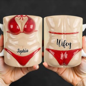 Celebrate Holiday Cheer With A Festive Santa Mug - Personalized Custom Coffee Mug - WIF062_MG