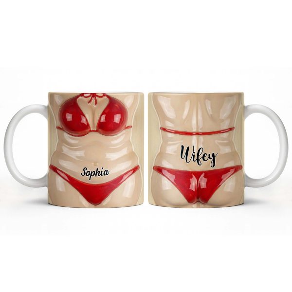 Celebrate Holiday Cheer With A Festive Santa Mug - Personalized Custom Coffee Mug - WIF062_MG Celebrate Holiday Cheer With A Festive Santa Mug - Personalized Custom Coffee Mug - WIF062_MG