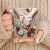 Celebrate Love And Commitment, Hands And Roses - Personalized Custom Coffee Mug - CPL1187_MG Celebrate Love And Commitment, Hands And Roses - Personalized Custom Coffee Mug - CPL1187_MG