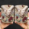 Celebrate Love And Commitment, Hands And Roses - Personalized Custom Coffee Mug - CPL1187_MG Celebrate Love And Commitment, Hands And Roses - Personalized Custom Coffee Mug - CPL1187_MG