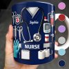Celebrate Our Everyday Heroes, Nurse-Themed Design - Personalized Custom Coffee Mug - NUR056_MG Celebrate Our Everyday Heroes, Nurse-Themed Design - Personalized Custom Coffee Mug - NUR056_MG