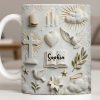 Celebrate Spirituality With Symbols Of Faith Including Cross And Dove - Personalized Custom Coffee Mug - FTH124_MG Celebrate Spirituality With Symbols Of Faith Including Cross And Dove - Personalized Custom Coffee Mug - FTH124_MG