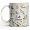 Celebrate Spirituality With Symbols Of Faith Including Cross And Dove - Personalized Custom Coffee Mug - FTH124_MG Celebrate Spirituality With Symbols Of Faith Including Cross And Dove - Personalized Custom Coffee Mug - FTH124_MG