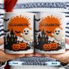 Celebrate Spooky Fun With Our Friendly Ghost And Haunted House - Personalized Custom Coffee Mug - HALW060_MG Celebrate Spooky Fun With Our Friendly Ghost And Haunted House - Personalized Custom Coffee Mug - HALW060_MG
