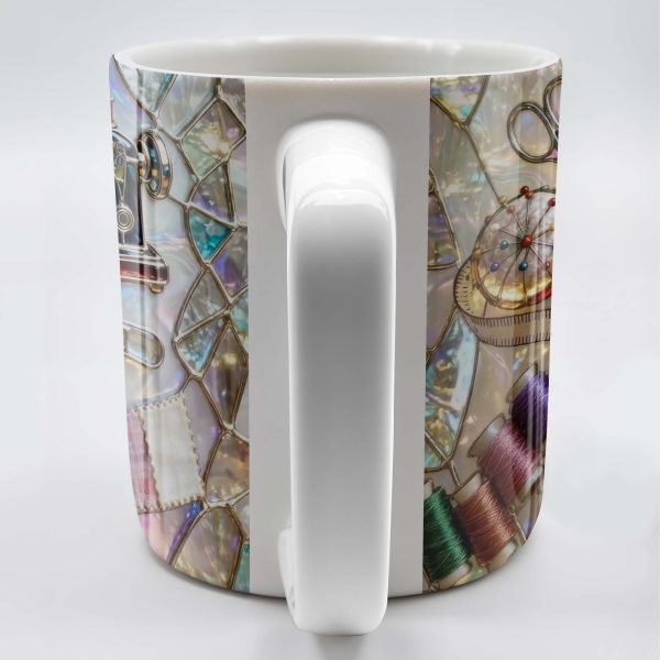 Celebrate The Art Of Crafting With Essential Sewing Tools Design - Personalized Custom Coffee Mug - JBS043_MG Celebrate The Art Of Crafting With Essential Sewing Tools Design - Personalized Custom Coffee Mug - JBS043_MG