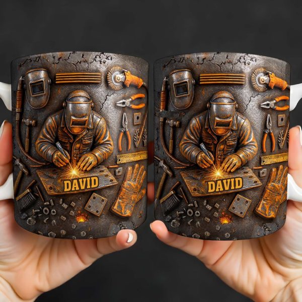 Celebrate The Art Of Craftsmanship With This Welder-Inspired Design - Personalized Custom Coffee Mug - JBS016_MG