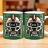 Celebrate the Best Coach with this Football Helmet, Football and Trophy - Personalized Custom Coffee Mug - TEACH005_MG