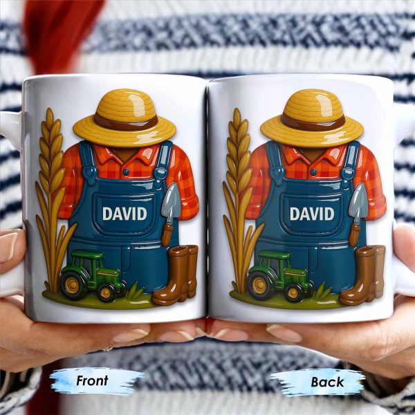 Celebrate The Hardworking Farmer With Farm Elements - Personalized Custom Coffee Mug - FAM368_MG Celebrate The Hardworking Farmer With Farm Elements - Personalized Custom Coffee Mug - FAM368_MG