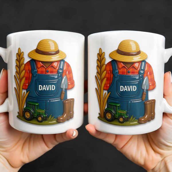Celebrate The Hardworking Farmer With Farm Elements - Personalized Custom Coffee Mug - FAM368_MG Celebrate The Hardworking Farmer With Farm Elements - Personalized Custom Coffee Mug - FAM368_MG