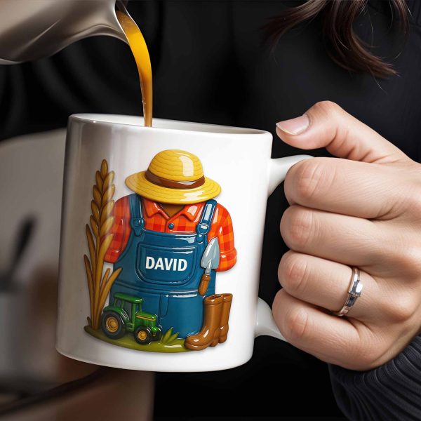 Celebrate The Hardworking Farmer With Farm Elements - Personalized Custom Coffee Mug - FAM368_MG Celebrate The Hardworking Farmer With Farm Elements - Personalized Custom Coffee Mug - FAM368_MG